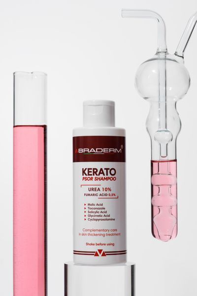 Лікувальний шампунь для шкіри голови Braderm - Kerato Psor Shampoo 150 ml 00-00000683 фото